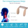 AllExtreme EXA05BG Adjustable Car Seat Headrest Mountable Head Neck Support Travel-Friendly Design Suitable for Kids & Adults (Beige)