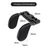 AllExtreme EXA05BL Adjustable Car Seat Headrest Mountable Head Neck Support Travel-Friendly Design Suitable for Kids & Adults (Black)