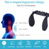 AllExtreme EXA05BL Adjustable Car Seat Headrest Mountable Head Neck Support Travel-Friendly Design Suitable for Kids & Adults (Black)