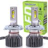 AllExtreme Hyperdrive H4 / H19 LED Headlight 200W Conversion Kit 22000LM Car Driving Headlamp Bulb 6000K Super Bright Beam Fog Light Chip Fog Light for SUVs Trucks Sedans
