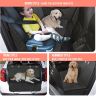 Allextreme EXGCS01 Dog Car Seat Cover Backseat Pet Travel Protector for Hatchbacks Polyester Nonslip Backing & Hammock Padded Machine Washable Water Resistant Universal Fit for All Cars (Black)