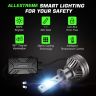 AllExtreme 120 Watt 9012 Car LED Headlight 22000LM Super Bright Beam 6500K N37 Led Chips Conversion Kit Car Bulb Driving Headlamp Fog Light for SUVs Trucks Sedans