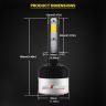 AllExtreme 72 Watt H1 Car LED Headlight 9000LM Super Bright Beam 6500K S2 Led Chips Conversion Kit Car Bulb Driving Headlamp Fog Light for SUVs Trucks Sedans