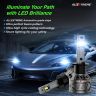 AllExtreme 60 Watt H3 Car LED Headlight 13,000LM Super Bright Beam 6500K N61 Led Chips Conversion Kit Car Bulb Driving Headlamp Fog Light for SUVs Trucks Sedans