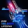 AllExtreme 60 Watt H3 Car LED Headlight 13,000LM Super Bright Beam 6500K N61 Led Chips Conversion Kit Car Bulb Driving Headlamp Fog Light for SUVs Trucks Sedans