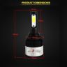 AllExtreme 72 Watt 9005 Car LED Headlight 9000LM Super Bright Beam 6500K S2 Led Chips Conversion Kit Car Bulb Driving Headlamp Fog Light for SUVs Trucks Sedans