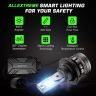 AllExtreme 120 Watt H13 Car LED Headlight 22,000LM Super Bright Beam 6500K N37 Led Chips Conversion Kit Car Bulb Driving Headlamp Fog Light for SUVs Trucks Sedans