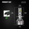 AllExtreme 120 Watt H7 Car LED Headlight 22,000LM Super Bright Beam 6500K N37 Led Chips Conversion Kit Car Bulb Driving Headlamp Fog Light for SUVs Trucks Sedans