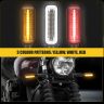 Allextreme EXNPE40 Imported Original Waterproof Style Blinker Bright LED Indicators Universal For All Bikes, Lights (Pack Of 4, Yellow,Red & White)