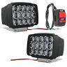 Allextreme EXNPE31 15 LED Fog Light 12V DC Headlamp Bar Wate Resistant for Off-Roading Scooty Motorcycle Car (Pack of 2 with On/Off Switch)
