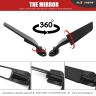 AllExtreme EXNPE09 Imported Original Wind Wing Rearview Stealt Fully-Faired Bikes R15 V4M, R15 V4, R15 V3 | Ninja 250 Adjustable (Black, Pack of 2, With Led Light)