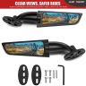 AllExtreme EXNPE09 Imported Original Wind Wing Rearview Stealt Fully-Faired Bikes R15 V4M, R15 V4, R15 V3 | Ninja 250 Adjustable (Black, Pack of 2, With Led Light)