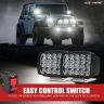 Allextreme EXNPE08 Original Imported 12V DC Light, Waterproof Head Lamp, Bar Light Universal For All (Pack of 2, Free On/Off Switch, White)