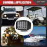 Allextreme EXNPE08 Original Imported 12V DC Light, Waterproof Head Lamp, Bar Light Universal For All (Pack of 2, Free On/Off Switch, White)
