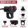 AllExtreme EXNPE30 Motorcycle Handlebar Dual Button 7/8 inch Switch Control for Headlight Fog Light Horn All Bike Models Motorcycle