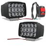 Allextreme EXNPE37 15 LED Fog Light 12V DC Headlamp Bar Wate Resistant for Off-Roading Scooty Motorcycle Car (Pack of 2 with On/Off Switch)