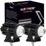 AllExtreme EXNPE21 Imported Original DC Pow Light Universal For All Models of Motorcycle, Bikes, Scooty Spot Beam (Pack of 2, Yellow + White)