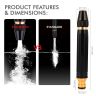 Allextreme Car Washer Spray Nozzle Set With 3 Adapters Heavy Duty Metal Adjustable Water Spraying Modes High Pressure Washer Washin Spray Gun for Cleaning Bikes & Cars (Black)