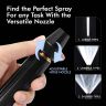 Allextreme Car Washer Spray Nozzle Set With 3 Adapters Heavy Duty Metal Adjustable Water Spraying Modes High Pressure Washer Washin Spray Gun for Cleaning Bikes & Cars (Black)