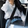 AllExtreme EX-CSB01 Car Seat Belt Cover Comfortable Auto Seat Belt Shoulder Strap Protector for Adults & Children Universal Soft Fit Safety Pad Compatible with Most Vehicles (2 pcs,Black)