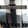 AllExtreme EX-CSB01 Car Seat Belt Cover Comfortable Auto Seat Belt Shoulder Strap Protector for Adults & Children Universal Soft Fit Safety Pad Compatible with Most Vehicles (2 pcs,Black)