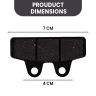 Allextreme Euro Front Brake Disc Pads Set for EV Scooty Vehicle Replacement Part Low Noise Efficient Braking Compatible with Various Scooter Models (2 Pcs)