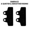 Allextreme Euro Front Brake Disc Pads Set for EV Scooty Vehicle Replacement Part Low Noise Efficient Braking Compatible with Various Scooter Models (2 Pcs)