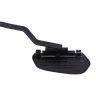Allextreme EURO Motorcycle Footrest Short Angled Adjustable Heavy Duty Steel Foot Pegs with Additional Fittings Compatible with Ola Bikes & Scooters - Black