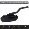 Allextreme EURO Motorcycle Footrest Short Angled Adjustable Heavy Duty Steel Foot Pegs with Additional Fittings Compatible with Ola Bikes & Scooters - Black