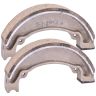 Allextreme Euro Brake Shoe Bike Accessory Reliable Stopping Power Smooth Operation Enhanced Safety Durable Materials Compatible with Drum Brake Systems Improved Safety For Automobiles (Big)