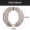 Allextreme Euro Brake Shoe Bike Accessory Reliable Stopping Power Smooth Operation Enhanced Safety Durable Materials Compatible with Drum Brake Systems Improved Safety For Automobiles (Big)