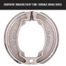 Allextreme Euro Brake Shoe Bike Accessory Reliable Stopping Power Smooth Operation Enhanced Safety Durable Materials Compatible with Drum Brake Systems Improved Safety For Automobiles (Big)