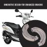 Allextreme Euro Brake Shoe Bike Accessory Reliable Stopping Power Smooth Operation Enhanced Safety Durable Materials Compatible with Drum Brake Systems Improved Safety For Automobiles (Big)