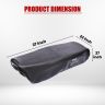 Allextreme Euro Seat Cover Comfortable Fitting PU Leather Adjustable with Black Thread Waterproof Scooty Seat Compatible with I Qube (Black)