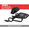 AllExtreme Euro J1 Backrest for Bike Luggage Carrier Back Support Pillion Adjustable Cushion Heavy Duty Black Bar Compatible With Jawa (Black)