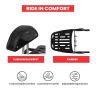 AllExtreme Euro J1 Backrest for Bike Luggage Carrier Back Support Pillion Adjustable Cushion Heavy Duty Black Bar Compatible With Jawa (Black)