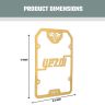 AllExtreme Euro J8 Radiator Grill Bike Radiator Grille Protector Motorcycle Accessory Shield Cover Heavy Duty Compatible With Yezdi (Golden)