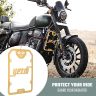AllExtreme Euro J8 Radiator Grill Bike Radiator Grille Protector Motorcycle Accessory Shield Cover Heavy Duty Compatible With Yezdi (Golden)