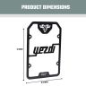 AllExtreme Euro J10 Radiator Grill Bike Radiator Grille Protector Motorcycle Accessory Shield Cover Heavy Duty Compatible With Yezdi (Black)