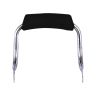 AllExtreme Backrest Foam Padded Passenger Rear Seat Support Compatible with BS3 and BS4 Model 350cc & 500cc, Chrome