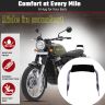 AllExtreme Backrest Foam Padded Passenger Rear Seat Support Compatible with BS3 and BS4 Model 350cc & 500cc, Chrome