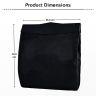 Allextreme Car Trash Bag Portable Anti Spill Interior Hanging Garbage Bin Holder Seat Organizer (Black)