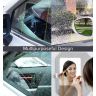 AllExtreme Car Mirror Anti-Fog Film Rainproof Rearview Water Drops Protective Sticker Rain Guard with Nano Coating Anti Glare Scratch Resistant for Sedan SUV Truck (165 X 140mm,Rectangle, 2 PCs)