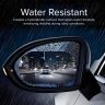AllExtreme Car Mirror Anti-Fog Film Rainproof Rearview Water Drops Protective Sticker Rain Guard with Nano Coating Anti Glare Scratch Resistant for Sedan SUV Truck (135 X 95mm,Oval, 2 PCs)