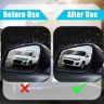 AllExtreme Car Mirror Anti-Fog Film Rainproof Rearview Water Drops Protective Sticker Rain Guard with Nano Coating Anti Glare Scratch Resistant for Sedan SUV Truck (135 X 95mm,Oval, 2 PCs)