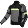 Allextreme BAZOOKA Unisex All weather Adult Motorcycle Riding Jacket with Impact Protection Back & Elbow Guard Reflective Stickers and Abrasion Resistance (Medium, Black & Neon Green)