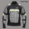 Allextreme BAZOOKA Unisex All weather Adult Motorcycle Riding Jacket with Impact Protection Back & Elbow Guard Reflective Stickers and Abrasion Resistance (2XL, Black & Neon Green)