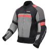 Allextreme BAZOOKA Unisex All weather Adult Motorcycle Riding Jacket with Impact Protection Back & Elbow Guard Reflective Stickers and Abrasion Resistance (XL, Black & Red)