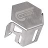 AllExtreme EXST05D Disk Brake Cover Bike Front Disc Fluid Oil Reservoir Stainless Steel Handle Tank Cap Custom Fit for Motorcycle Portable Sturdy Design (Silver)
