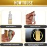 ALLEXTREME Gold Car Air Freshener Perfume Dashboard Vent Liquid Clip Diffuser Lasting Fragrance Spill-proof Auto Interior Accessories for Car & Offices (8ml,CK ONE)